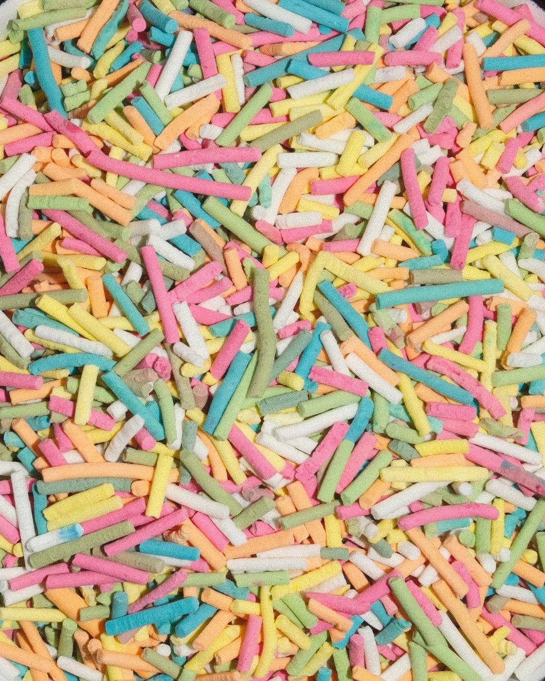 Renkli sprinkles yakın plan fotoğrafı